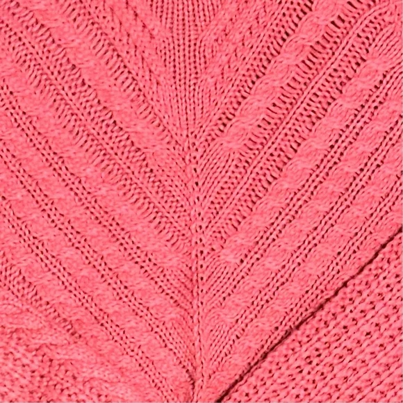 EUC Aeropostale Coral Cold Shoulder Knit Sweater- Size Medium - Picture 3 of 5